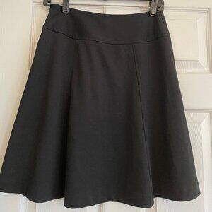 Ann Taylor Sz 0 Black A-line skirt for business casual